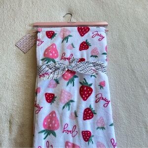 Juicy Couture Strawberry Print Blanket